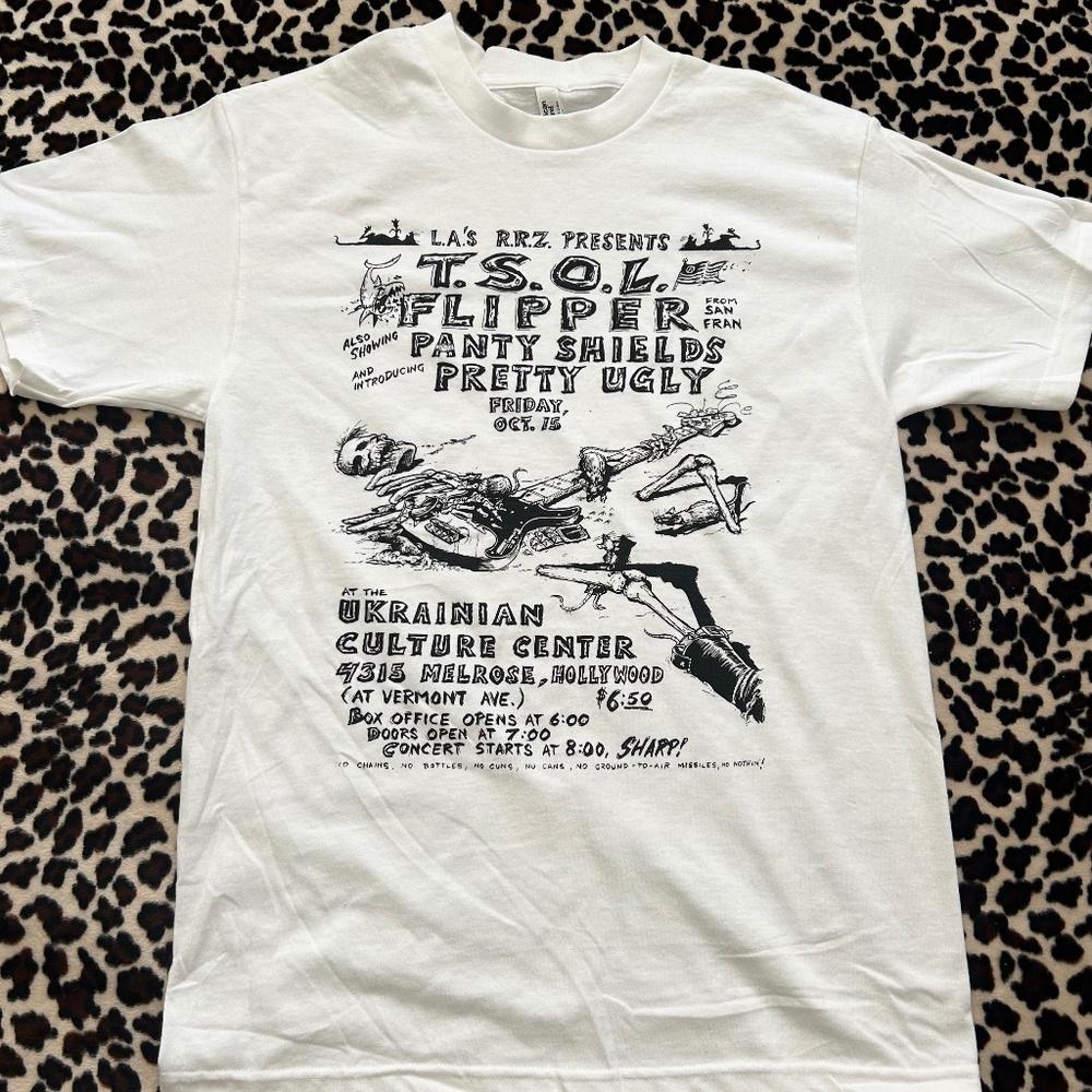 TSOL Vintage  Punk Rock Flyer T-Shirt